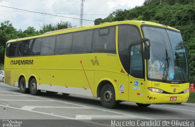 Viação Itapemirim 5087 na cidade de Rio Bonito, Rio de Janeiro, Brasil, por Marcelo Candido de Oliveira. Número da foto: #5663930.