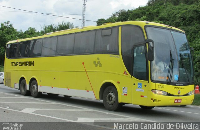 Viação Itapemirim 5087 na cidade de Rio Bonito, Rio de Janeiro, Brasil, por Marcelo Candido de Oliveira. ID da foto: 5663930.