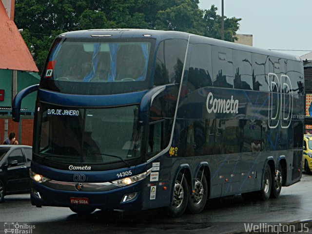 Viação Cometa 14305 na cidade de Rio de Janeiro, Rio de Janeiro, Brasil, por Wellington de Jesus Santos. ID da foto: 5666943.