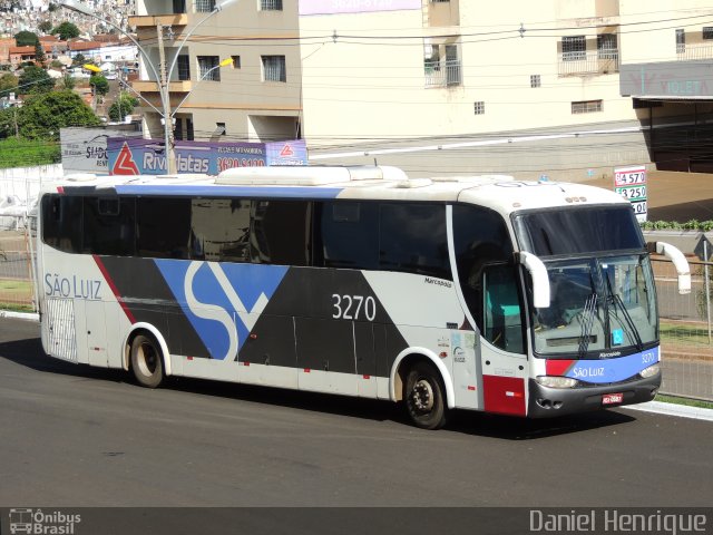 Viação São Luiz 3270 na cidade de Rio Verde, Goiás, Brasil, por Daniel Henrique. ID da foto: 5666591.