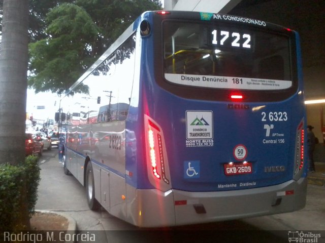 Transcooper > Norte Buss 2 6323 na cidade de São Paulo, São Paulo, Brasil, por Jonathan  Aguiar Correa. Número da foto: #5667597.