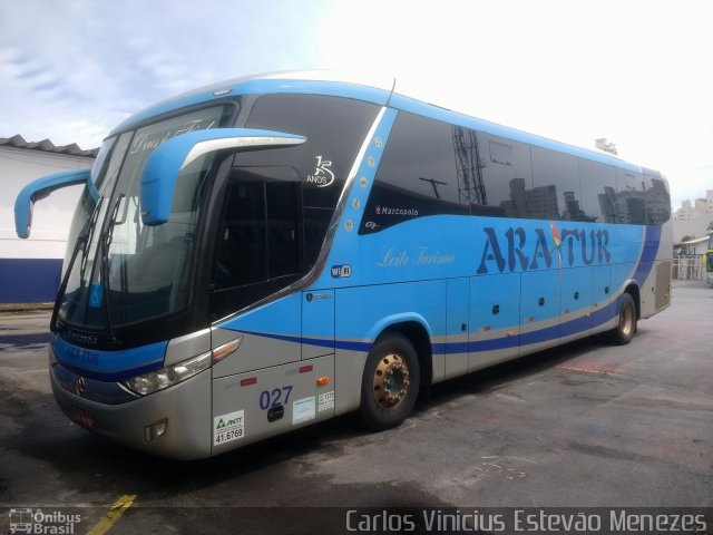 AraTur Turismo 027 na cidade de Balneário Camboriú, Santa Catarina, Brasil, por Carlos Vinicius Estevão Menezes. ID da foto: 5667008.