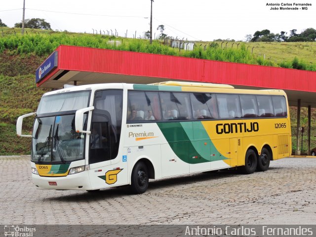 Empresa Gontijo de Transportes 12065 na cidade de João Monlevade, Minas Gerais, Brasil, por Antonio Carlos Fernandes. ID da foto: 5665371.