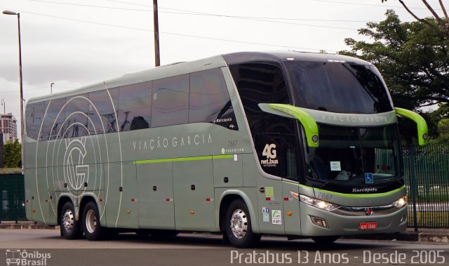 Viação Garcia 7867 na cidade de São Paulo, São Paulo, Brasil, por Cristiano Soares da Silva. ID da foto: 5667341.