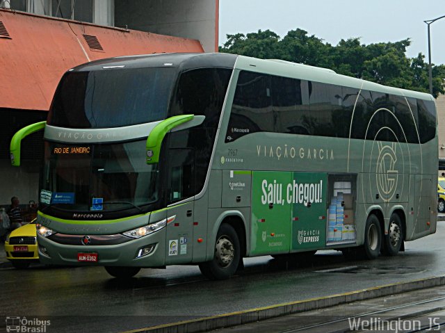 Viação Garcia 7967 na cidade de Rio de Janeiro, Rio de Janeiro, Brasil, por Wellington de Jesus Santos. ID da foto: 5666957.