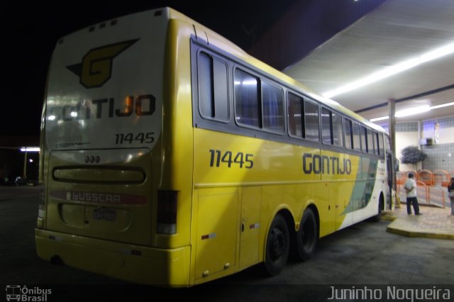 Empresa Gontijo de Transportes 11445 na cidade de João Monlevade, Minas Gerais, Brasil, por Juninho Nogueira. ID da foto: 5665404.