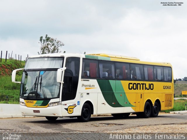 Empresa Gontijo de Transportes 12060 na cidade de João Monlevade, Minas Gerais, Brasil, por Antonio Carlos Fernandes. ID da foto: 5668497.