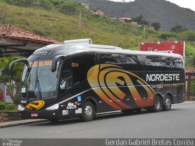 Expresso Nordeste 4805 na cidade de Ouro Preto, Minas Gerais, Brasil, por Gerdan Gabriel Bretas Corrêa. ID da foto: 5669709.