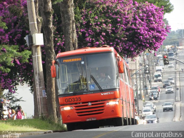 Viação Cidade Sorriso GD335 na cidade de Curitiba, Paraná, Brasil, por Alessandro Fracaro Chibior. ID da foto: 5668831.