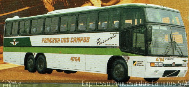 Expresso Princesa dos Campos 4784 na cidade de Ponta Grossa, Paraná, Brasil, por Alexandre M.  Sanches. Número da foto: #5667995.