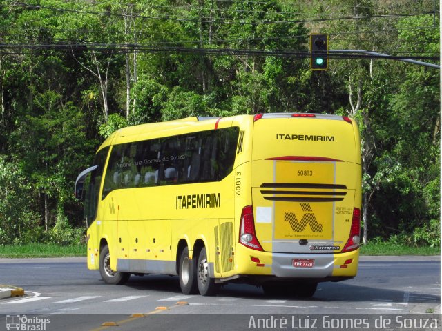 Viação Itapemirim 60813 na cidade de Juiz de Fora, Minas Gerais, Brasil, por André Luiz Gomes de Souza. ID da foto: 5669355.