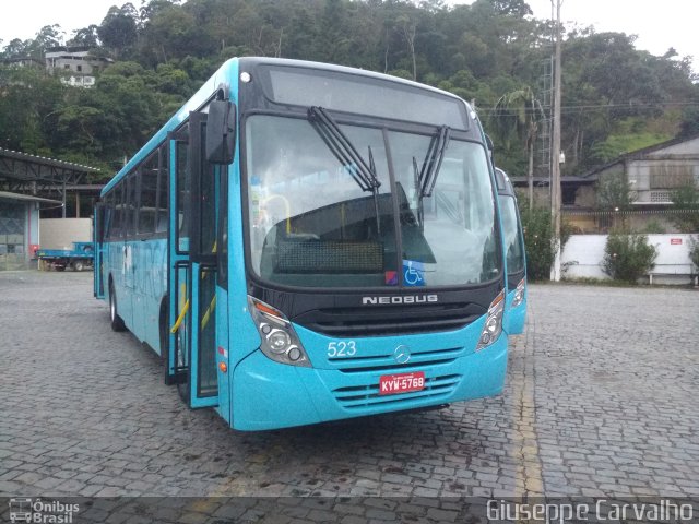 FAOL - Friburgo Auto Ônibus 523 na cidade de Nova Friburgo, Rio de Janeiro, Brasil, por Giuseppe Carvalho. Número da foto: #5669405.