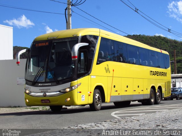 Viação Itapemirim 60813 na cidade de Juiz de Fora, Minas Gerais, Brasil, por André Luiz Gomes de Souza. ID da foto: 5669340.