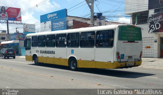 Transportes Guanabara 1214 na cidade de Natal, Rio Grande do Norte, Brasil, por Karlheinz de Souza e Araújo. ID da foto: 5668466.