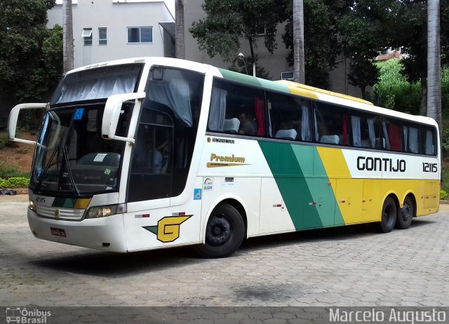 Empresa Gontijo de Transportes 12115 na cidade de Guanhães, Minas Gerais, Brasil, por Marcelo Augusto. ID da foto: 5667936.