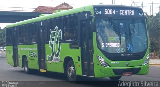 SOGAL - Sociedade de Ônibus Gaúcha Ltda. 124 na cidade de Canoas, Rio Grande do Sul, Brasil, por Adegildo Silveira. ID da foto: 5671569.