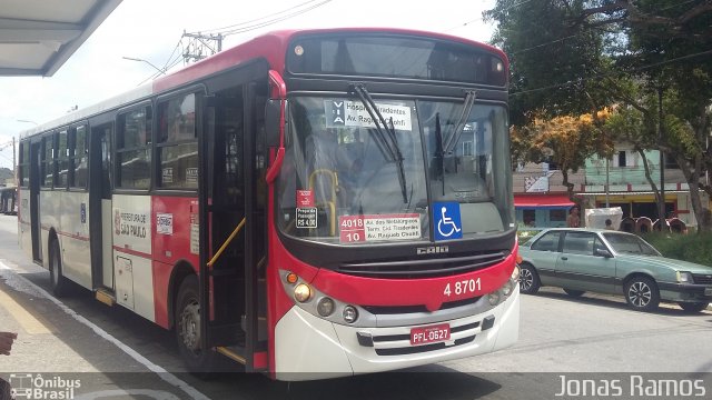 Express Transportes Urbanos Ltda 4 8701 na cidade de São Paulo, São Paulo, Brasil, por Jonas Ramos. ID da foto: 5671832.