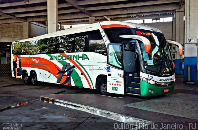 Empresa de Transportes Andorinha 6161 na cidade de Rio de Janeiro, Rio de Janeiro, Brasil, por Odilon Victor Silva de Campos . Número da foto: #5672322.