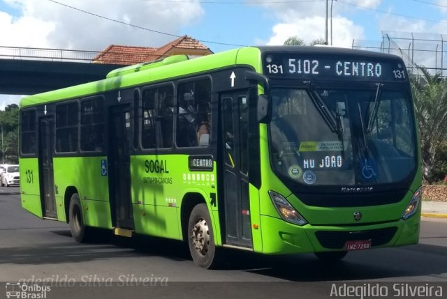 SOGAL - Sociedade de Ônibus Gaúcha Ltda. 131 na cidade de Canoas, Rio Grande do Sul, Brasil, por Adegildo Silveira. Número da foto: #5671560.
