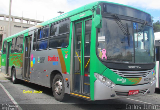 BBTT - Benfica Barueri Transporte e Turismo 00701 na cidade de São Paulo, São Paulo, Brasil, por Carlos Júnior. Número da foto: #5672151.