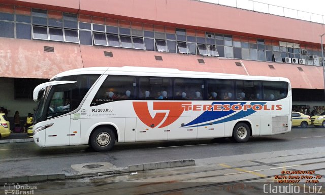 Viação Teresópolis RJ 203.058 na cidade de Rio de Janeiro, Rio de Janeiro, Brasil, por Claudio Luiz. Número da foto: #5624785.