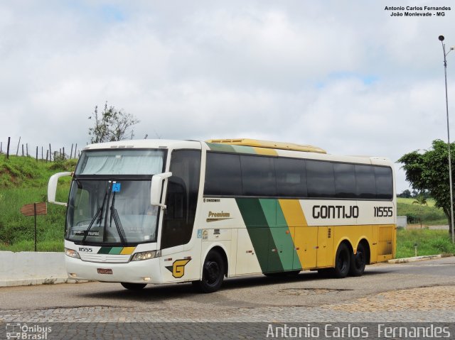 Empresa Gontijo de Transportes 11555 na cidade de João Monlevade, Minas Gerais, Brasil, por Antonio Carlos Fernandes. ID da foto: 5625182.