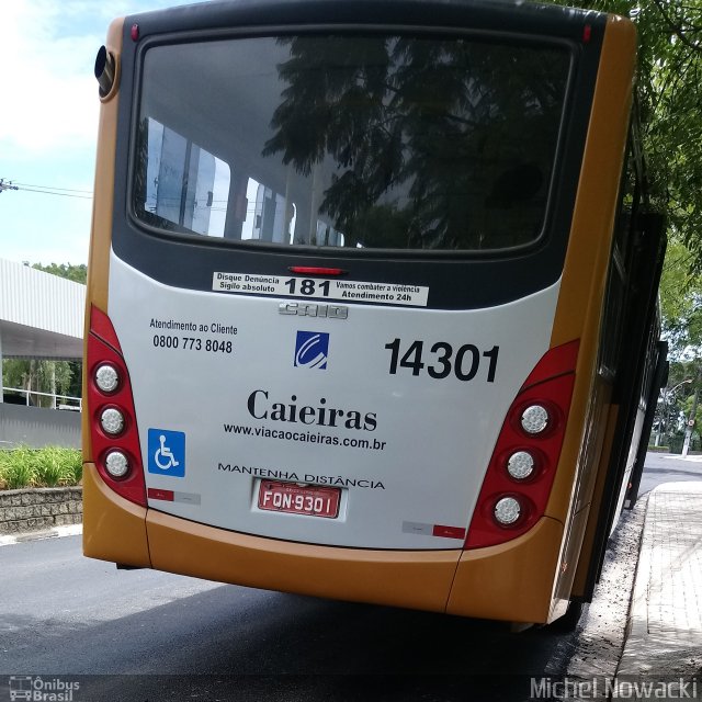Viação Cidade de Caieiras 14301 na cidade de Caieiras, São Paulo, Brasil, por Michel Nowacki. Número da foto: #5674039.