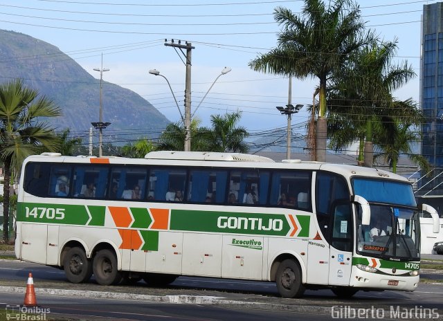 Empresa Gontijo de Transportes 14705 na cidade de Vitória, Espírito Santo, Brasil, por Gilberto Martins. ID da foto: 5675247.