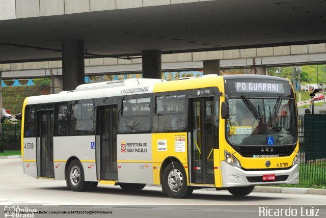 Allibus Transportes 4 5709 na cidade de São Paulo, São Paulo, Brasil, por Ricardo Luiz. ID da foto: 5674953.