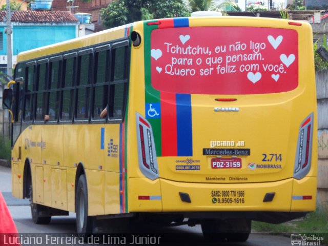 Mobibrasil São Lourenço >>> Mobi-PE 2.714 na cidade de Camaragibe, Pernambuco, Brasil, por Luciano Ferreira de Lima Júnior. ID da foto: 5674739.