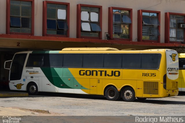 Empresa Gontijo de Transportes 11835 na cidade de Governador Valadares, Minas Gerais, Brasil, por Rodrigo Matheus. ID da foto: 5674995.