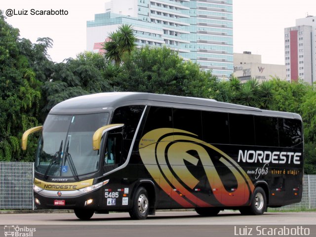 Expresso Nordeste 5485 na cidade de Curitiba, Paraná, Brasil, por Luiz Scarabotto . ID da foto: 5674747.