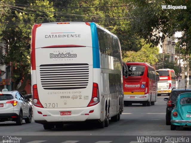 Auto Viação Catarinense 3701 na cidade de São Paulo, São Paulo, Brasil, por Whitiney Siqueira. Número da foto: #5677742.