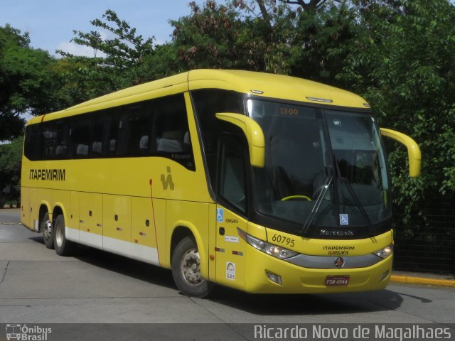 Viação Itapemirim 60795 na cidade de São Paulo, São Paulo, Brasil, por Ricardo Novo de Magalhaes. Número da foto: #5676830.