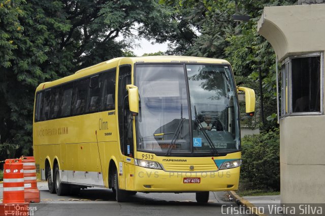 Viação Itapemirim 9513 na cidade de São Paulo, São Paulo, Brasil, por Cristiano Vieira Silva. ID da foto: 5677035.