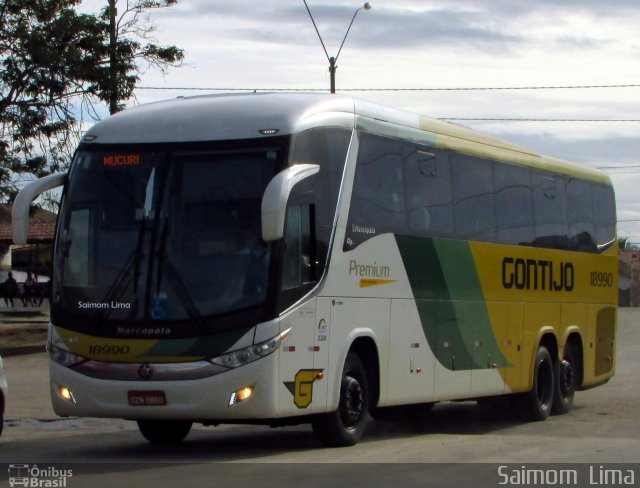 Empresa Gontijo de Transportes 18990 na cidade de Mucuri, Bahia, Brasil, por Saimom  Lima. ID da foto: 5676744.