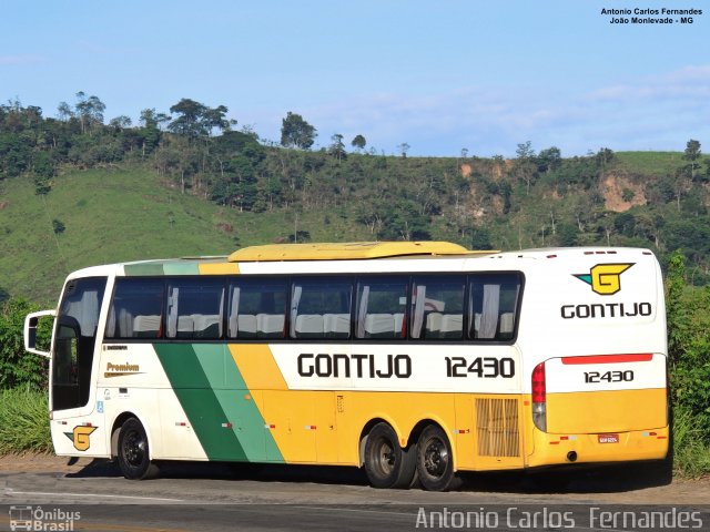 Empresa Gontijo de Transportes 12430 na cidade de João Monlevade, Minas Gerais, Brasil, por Antonio Carlos Fernandes. Número da foto: #5678979.