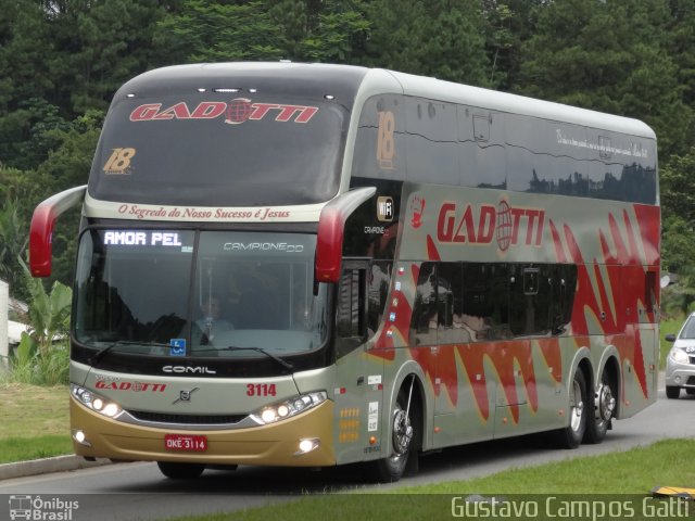 Auto Viação Gadotti 3114 na cidade de Guaramirim, Santa Catarina, Brasil, por Gustavo Campos Gatti. Número da foto: #5677963.