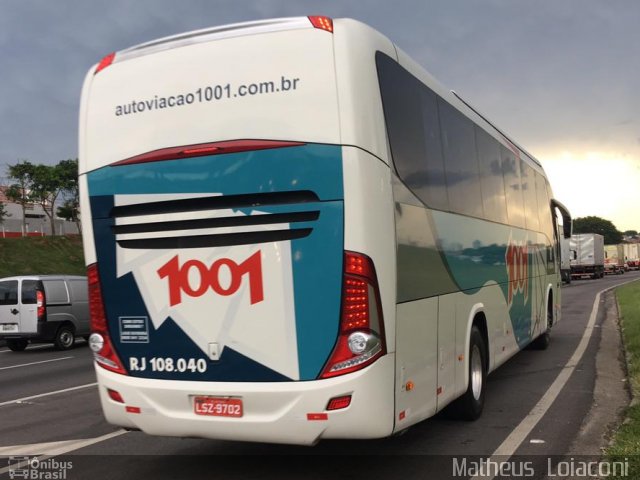 Auto Viação 1001 RJ 108.040 na cidade de Taubaté, São Paulo, Brasil, por Matheus  Loiaconi dos Santos. Número da foto: #5678077.