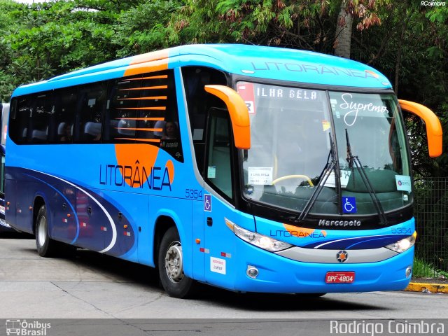 Litorânea Transportes Coletivos 5354 na cidade de São Paulo, São Paulo, Brasil, por Rodrigo Coimbra. ID da foto: 5680234.