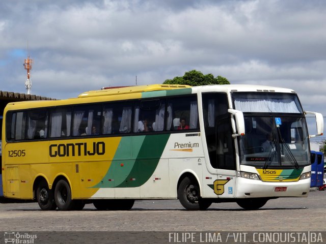 Empresa Gontijo de Transportes 12505 na cidade de Vitória da Conquista, Bahia, Brasil, por Filipe Lima. ID da foto: 5678951.