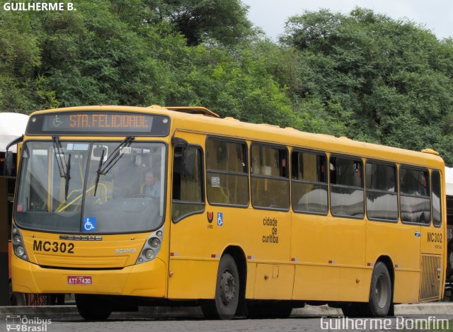 Auto Viação Mercês MC302 na cidade de Curitiba, Paraná, Brasil, por Guilherme Bomfim. Número da foto: #5678421.