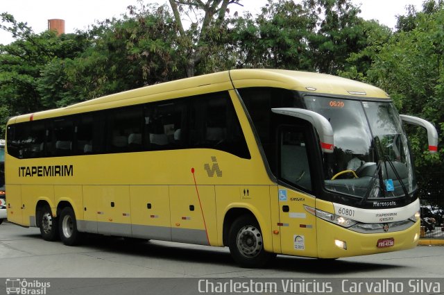 Viação Itapemirim 60801 na cidade de São Paulo, São Paulo, Brasil, por Charlestom Vinicius Carvalho Silva. Número da foto: #5680627.