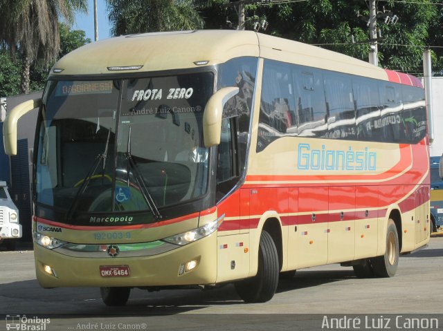 Auto Viação Goianésia 192003-9 na cidade de Goiânia, Goiás, Brasil, por André Luiz Canon. Número da foto: #5678233.