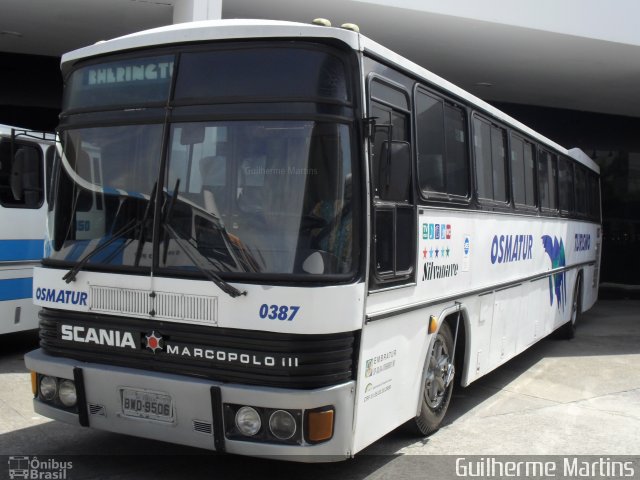 Osmatur Turismo 0387 na cidade de São Paulo, São Paulo, Brasil, por Guilherme Martins. ID da foto: 5681444.