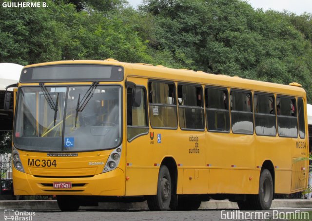 Auto Viação Mercês MC304 na cidade de Curitiba, Paraná, Brasil, por Guilherme Bomfim. Número da foto: #5681389.