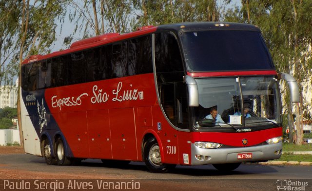 Expresso São Luiz 7310 na cidade de Cuiabá, Mato Grosso, Brasil, por Paulo Sergio Alves Venancio. ID da foto: 5682376.