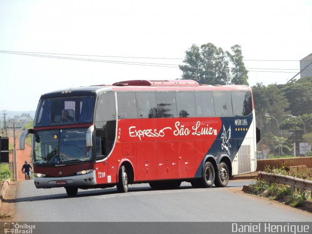 Expresso São Luiz 7210 na cidade de Rio Verde, Goiás, Brasil, por Daniel Henrique. Número da foto: #5681180.