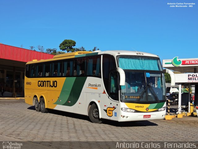 Empresa Gontijo de Transportes 14140 na cidade de João Monlevade, Minas Gerais, Brasil, por Antonio Carlos Fernandes. Número da foto: #5684481.