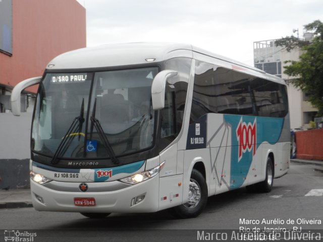 Auto Viação 1001 RJ 108.262 na cidade de Rio de Janeiro, Rio de Janeiro, Brasil, por Marco Aurélio de Oliveira. ID da foto: 5686014.